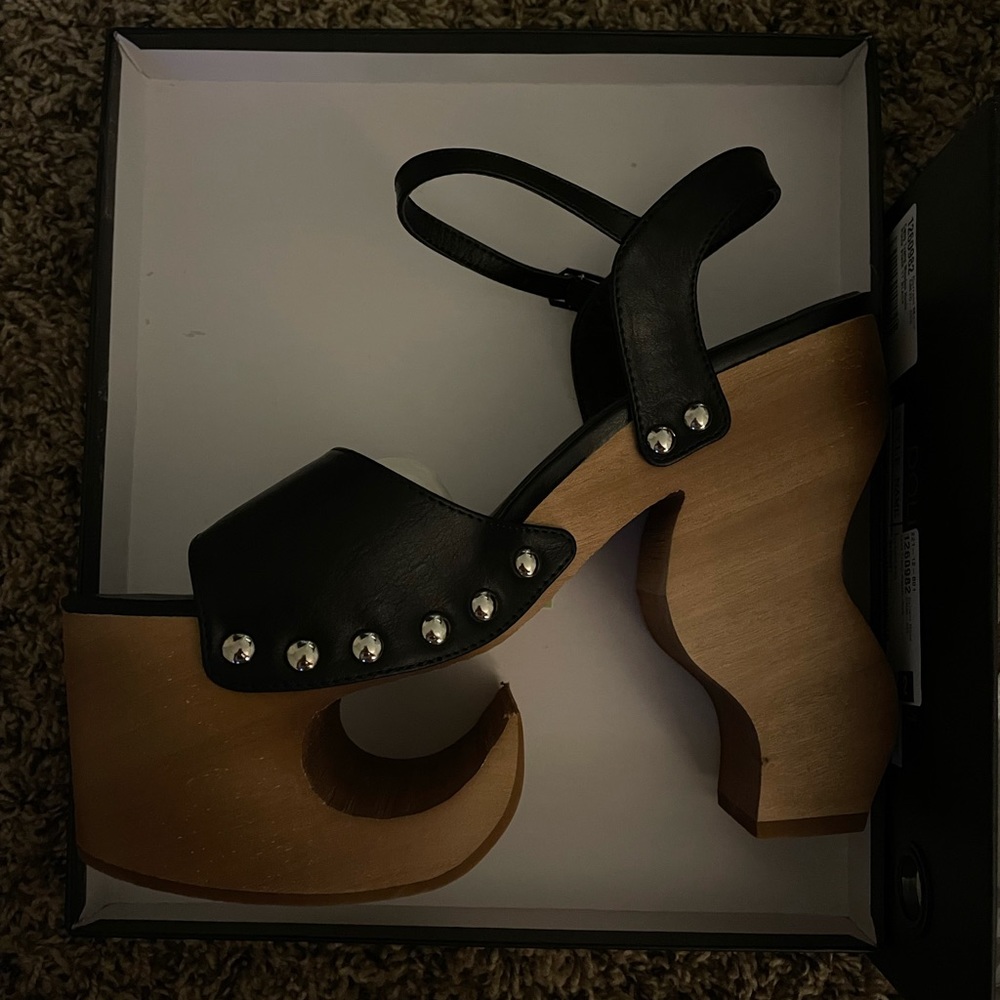 Wooden Platform Heels